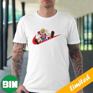 Nike Swoosh Logo x Monkey D Luffy Gear 5 Hito Hito No Mi Nika Model One Piece Unique T-Shirt