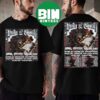 Linkin Park UNSHATTER 2026 The Hardest Part Of Ending Is Starting Again Black Tee Two Sided Print T-Shirt