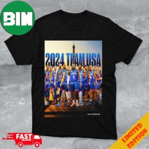 Official 2024 Team USA Basketball Roster For Fourth Olympic Games Merchandise T-Shirt Hoodie