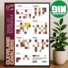 Official Dallas Mavericks 2026-27 Preseason NBA Schedule Home Decor Poster Canvas