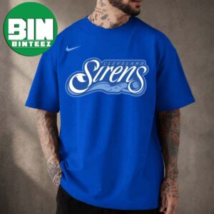 Official Cleveland Sirens x Nike WNBA As 16th Team For 2028 Primary Logo Blue T-Shirt