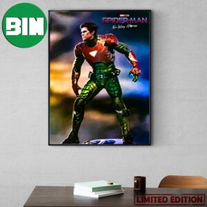 Official New Spider-Man No Way Home Concept Art Green Goblin Wearing Iron Man Mark 6 Poster Canvas