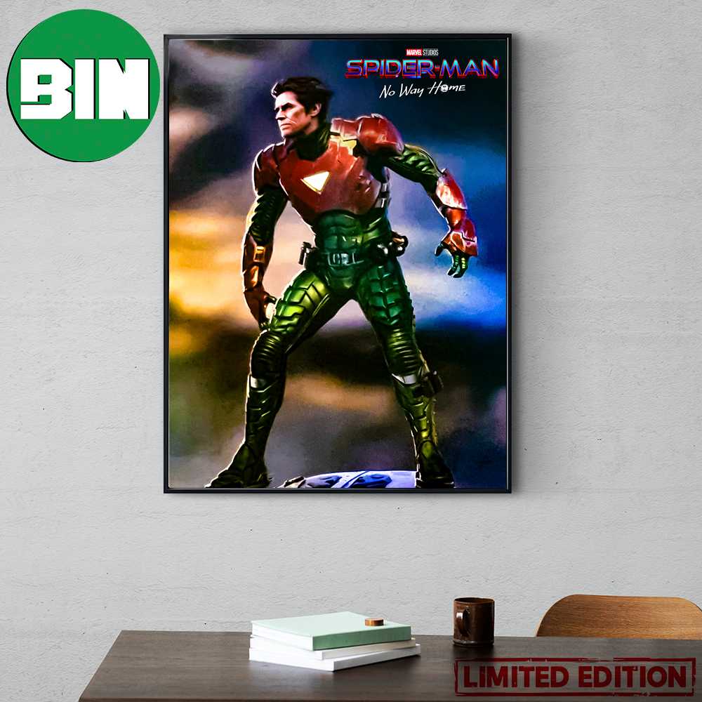 Official New Spider-Man No Way Home Concept Art Green Goblin Wearing Iron Man Mark 6 Poster Canvas Official New Spider-Man No Way Home Concept Art Green Goblin Wearing Iron Man Mark 6 Poster Canvas