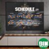 Official New Orleans Pelicans 2026-27 Preseason NBA Schedule Home Decor Poster Canvas
