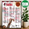 Official Oklahoma City Thunder 2026-27 Preseason NBA Schedule Home Decor Poster Canvas