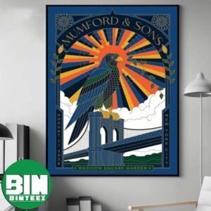 On August 11 2026 Mumford And Sons Night 1 Madison Square Garden Show Poster For New York City Prizefighter Tour Home Decor Poster Canvas