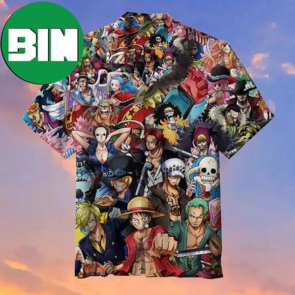 One Piece All Characters Summer Hawaiian Shirt One Piece All Characters Summer Hawaiian Shirt