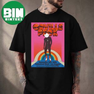 Orville Peck at Hollywood Bowl in Los Angeles California September 18 2026 Cosmic Cowboy Rainbow Graphic Concert Poster T-Shirt Band Tour Merch Outfit For Music Festival