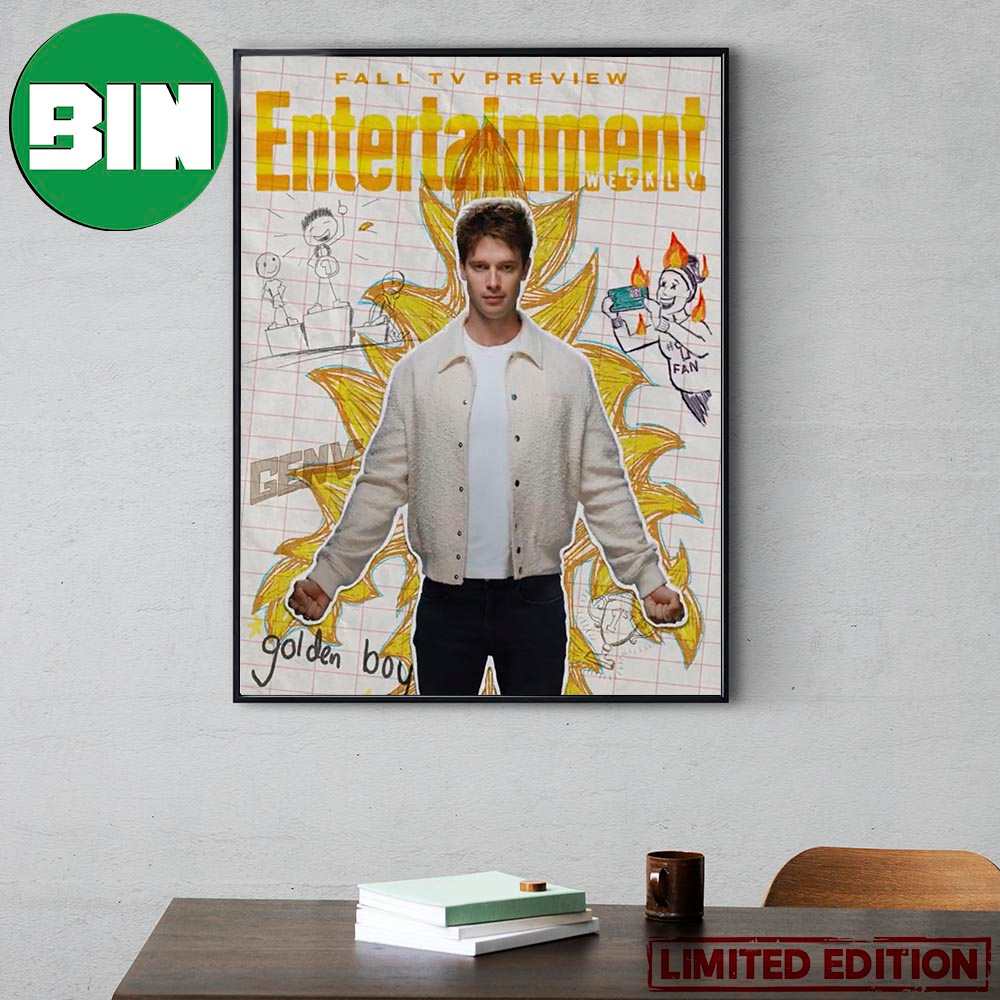 Patrick Schwarzenegger as Luke Riordan Golden Boy Gen V The Boys Universe Movie Home Decor Poster Canvas Patrick Schwarzenegger as Luke Riordan Golden Boy Gen V The Boys Universe Movie Home Decor Poster Canvas