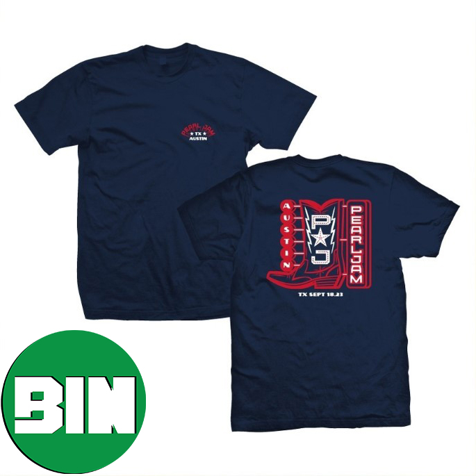 Pearl Jam Austin Texas Event Tee September 18 2023 Tour T-Shirt Pearl Jam Austin Texas Event Tee September 18 2023 Tour T-Shirt