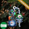 Personalized Tractor Christmas 2023 Xmas Light Tractor Flat 2D Ornament Personalized Tractor Christmas 2023 Xmas Light Tractor Flat 2D Ornament