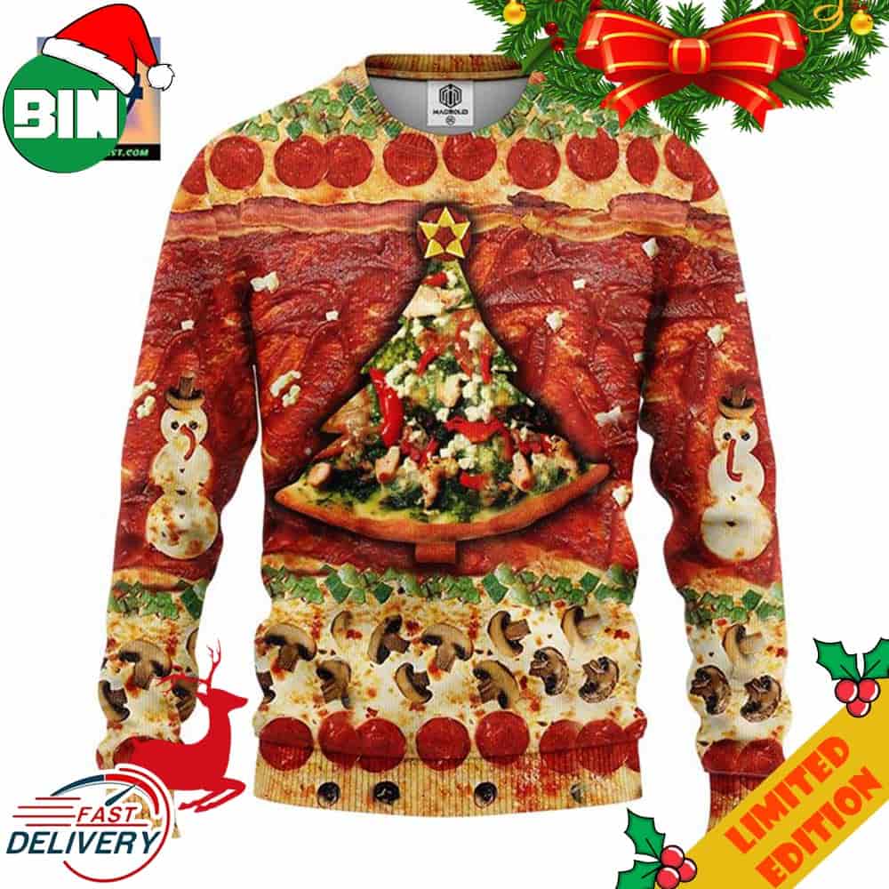 Pizza 3D Ugly Christmas Sweater Amazing Gift Idea Thanksgiving Gift Pizza 3D Ugly Christmas Sweater Amazing Gift Idea Thanksgiving Gift
