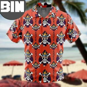 Portgas D. Ace Jolly Roger One Piece Anime Hawaiian Shirt
