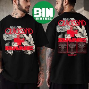 Quicksand and Bane North American Summer Tour 2026 With Special Guest Soul Blind Cities List For August 3 In Norfolk To September 3 In Boston Two Sided T-Shirt