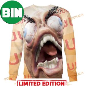 Rage Face All Over Printed Funny Ugly Sweater Christmas Gift For Men