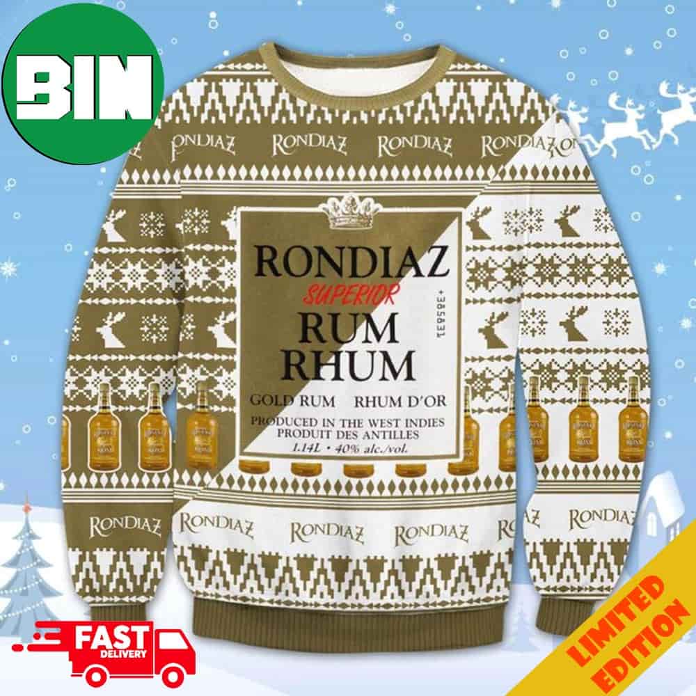 RonDiaz Rum Rhum Superior Ugly Christmas Sweater RonDiaz Rum Rhum Superior Ugly Christmas Sweater