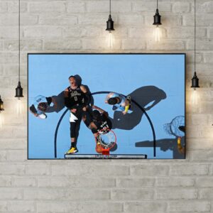 Russell Westbrook Brodie LA Clippers vs Memphis Grizzlies Poster Canvas