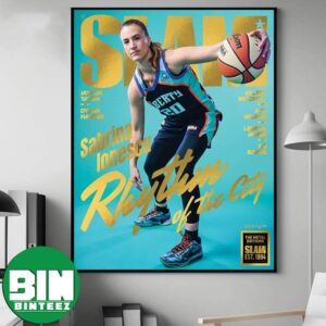 Sabrina Ionescu Lights Up SLAM 264 Cover With Nike Sabrina 4 Magazine Gold Metal Edition Rhythm Of The City Home Decor Poster Canvas