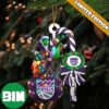 San Antonio Spurs NBA Custom Name Grinch Candy Cane Tree Decorations Christmas 2023 Ornament