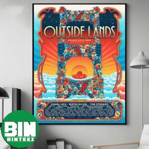 San Francisco CA Outside Lands Music Festival 2026 Chris Gallen Poster For Golden Gate Park On August 7–9 2026 Home Decor Poster Canvas
