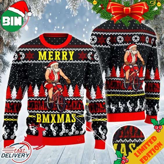 Santa Claus Merry BMXAS Christmas 2023 Ugly Sweater Santa Claus Merry BMXAS Christmas 2023 Ugly Sweater