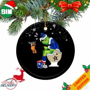 Santa Grinch Florida Gators On Toilet Craftique Vanderbilt Other Team Christmas Ornament