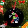 Santa Grinch Green Bay Packers Chicago Bears Detroit Lions Minnesota Vikings Toilet Christmas Ornament
