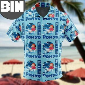 Sea Creatures Ponyo Studio Ghibli Anime Hawaiian Shirt