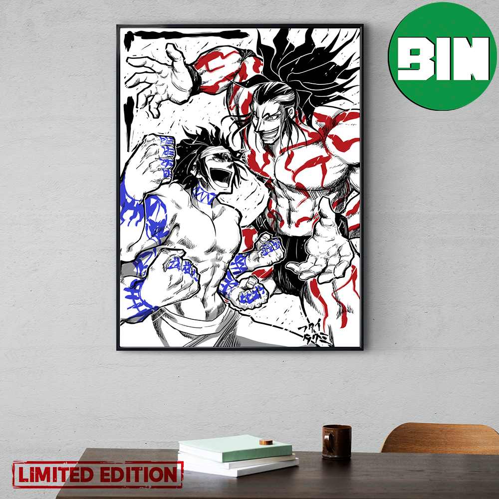 Shiva vs Raiden Shuumatsu No Valkyrie Record Of Ragnarok Home Decor Poster Canvas