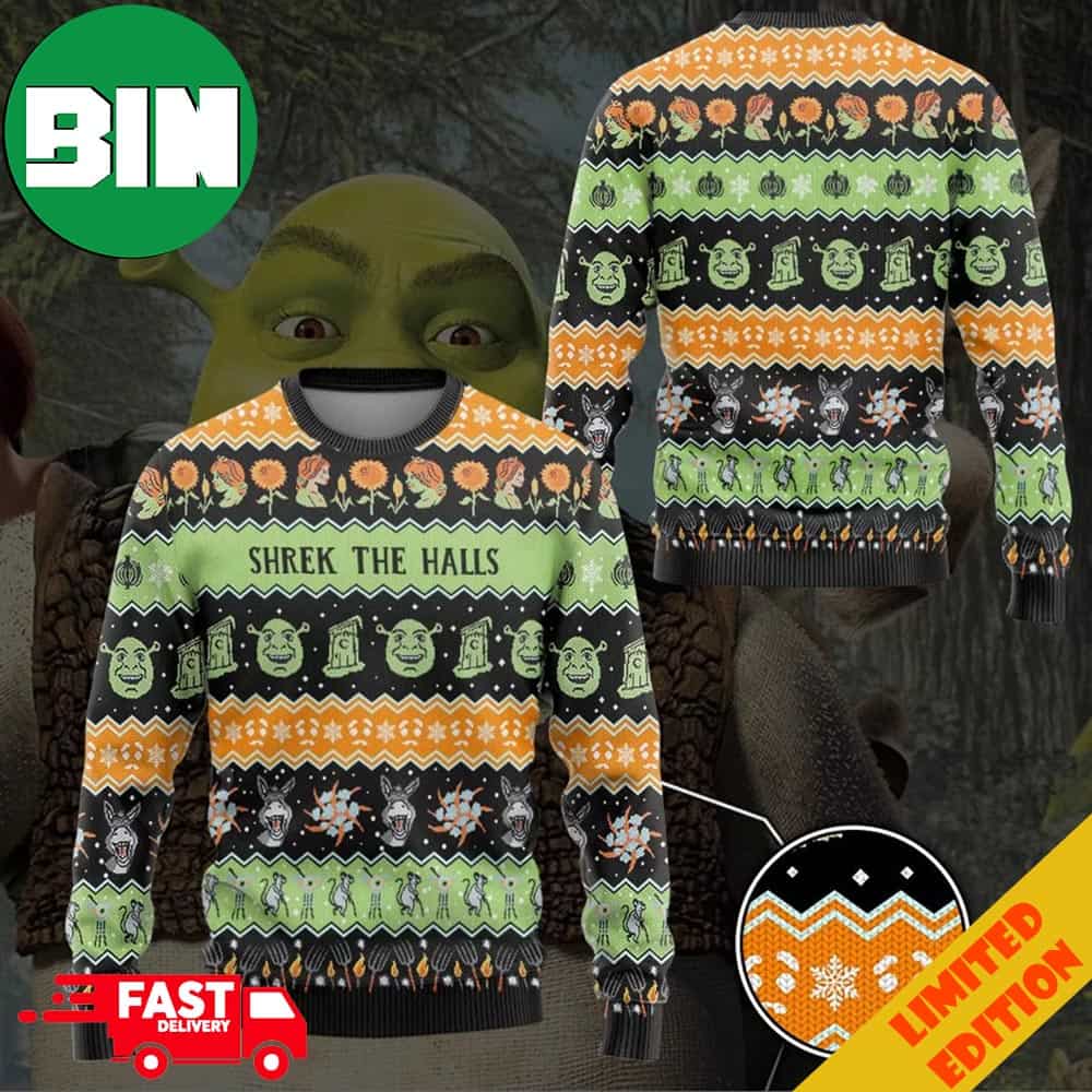 Shrek The Halls Ugly Sweater For Men And Women Shrek The Halls Ugly Sweater For Men And Women