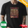 Slipknot Europe And UK 2024 25th Anniversary With Bleed From Within Here Come The Pain Schedule Lists T-Shirt Slipknot Europe And UK 2024 25th Anniversary With Bleed From Within Here Come The Pain Schedule Lists T-Shirt