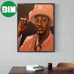 Snoop Dogg With The Chopper Hat Funny One Piece Home Decor Poster Canvas