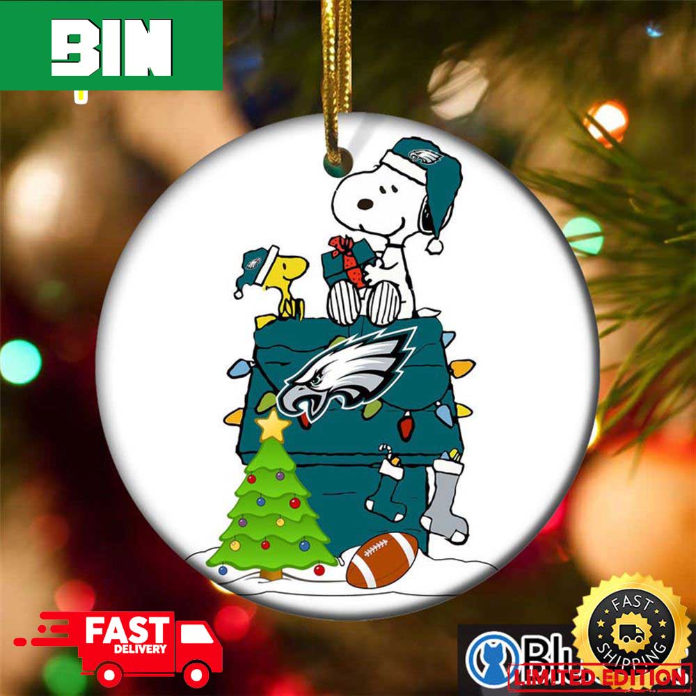 Snoopy x Philadelphia Eagles NFL Christmas 2023 Tree Decorations Ornament Snoopy x Philadelphia Eagles NFL Christmas 2023 Tree Decorations Ornament