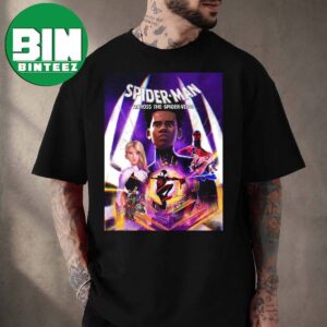 Spider Man Across the Spider Verse Miles Morales 2023 Spider Man Across the Spider Verse Movie Poster Shirt Streetwear Style