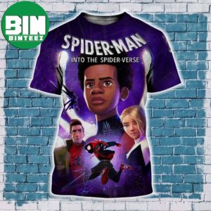 Spider Man Into The Spider Verse Miles Morales 2018 Into The Spider Verse Movie Poster All Over Print Shirt Streetwear Style