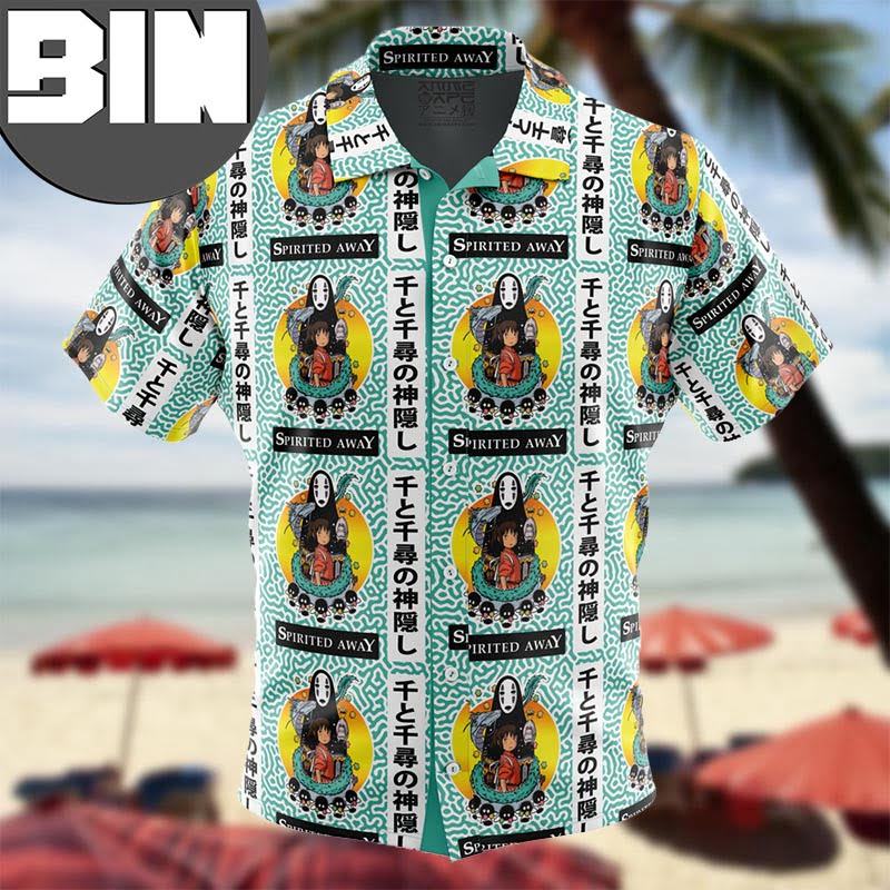 Spirited Away Studio Ghibli Anime Hawaiian Shirt Spirited Away Studio Ghibli Anime Hawaiian Shirt