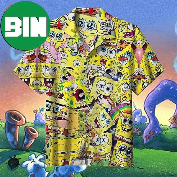 Spongebob Emotions Cartoon Summer Hawaiian Shirt Spongebob Emotions Cartoon Summer Hawaiian Shirt