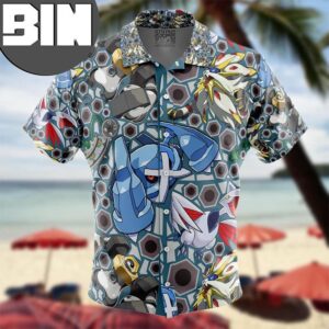 Steel Type Pokemon Pokemon Anime Hawaiian Shirt