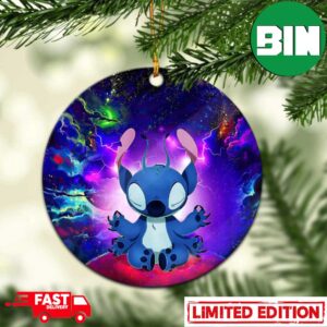 Stitch Yoga Love You To The Moon Galaxy Perfect Gift For Holiday Christmas Tree Gift Unique Ornament