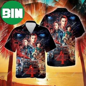 Stranger Things 4 Hellfire Club Summer Palm Tree Hawaiian Shirt