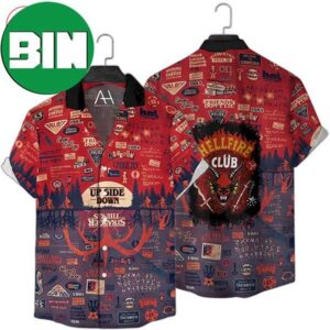 Stranger Things Hellfire Club Up Side Down Summer Hawaiian Shirt