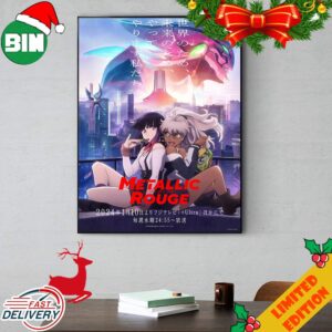Studio Bones 25th Anniversary Anime Metallic Rouge Is Announced For January 10 2024 Poster Canvas