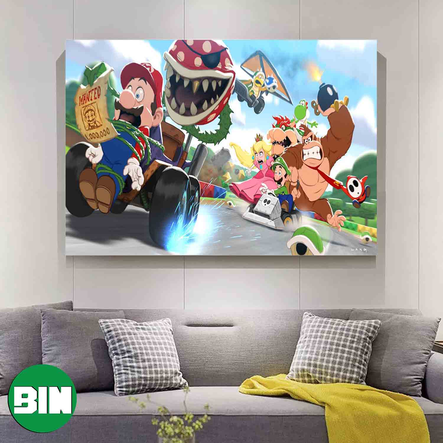 Super Mario Bros New Movie 2023 Poster-Canvas Super Mario Bros New Movie 2023 Poster-Canvas