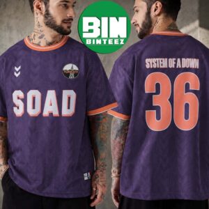 System of a Down hummel x SOAD 2026 Paris Tour For Stade de France Purple Football Jersey