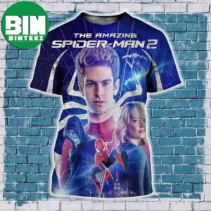 The Amazing Spider Man 2 Andrew Garfield 2014 The Amazing Spider Man 2 Movie Poster All Over Print Shirt Summer Vacation Shirt