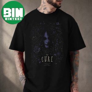 The Cure at Kalnu Parkas Vilnius August 7 2026 Dark Floral Face Graphic Concert Poster T-Shirt Gift For Rock Fan