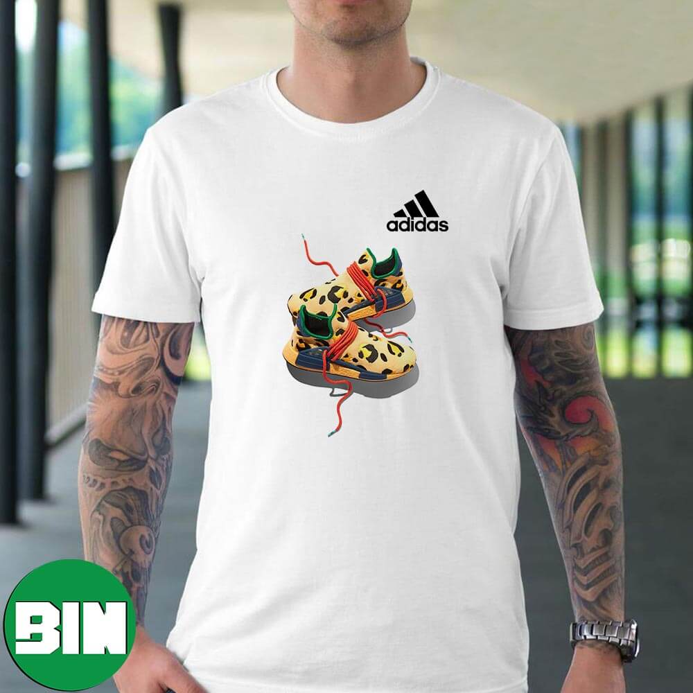 The Pharrell x Adidas NMD Hu Animal Print Sneaker T-Shirt The Pharrell x Adidas NMD Hu Animal Print Sneaker T-Shirt