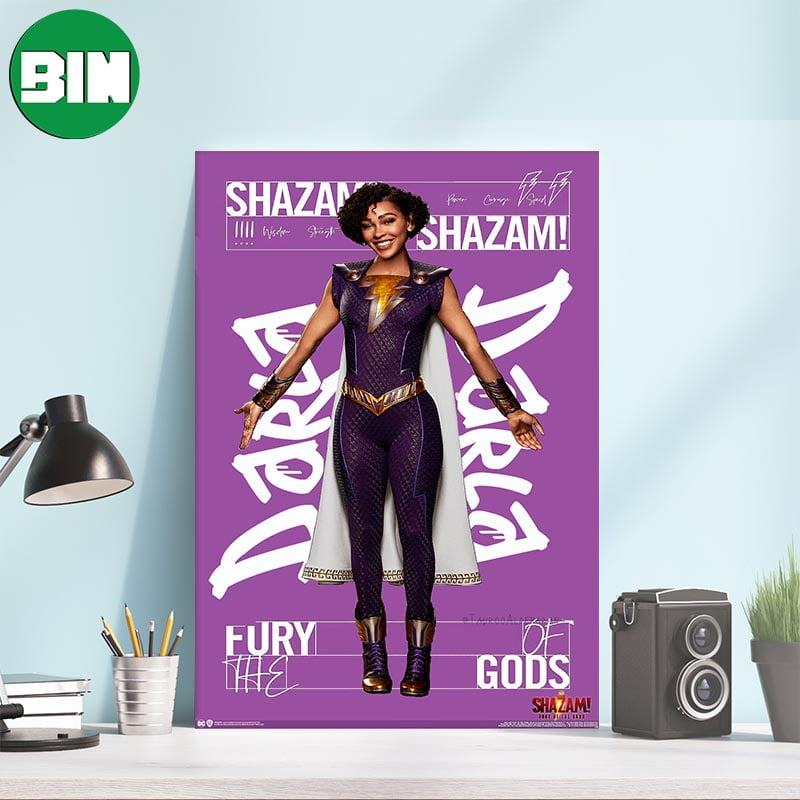 The Speed Darla Dudley News Poster For Shazam Fury Of The Gods Canvas-Poster The Speed Darla Dudley News Poster For Shazam Fury Of The Gods Canvas-Poster