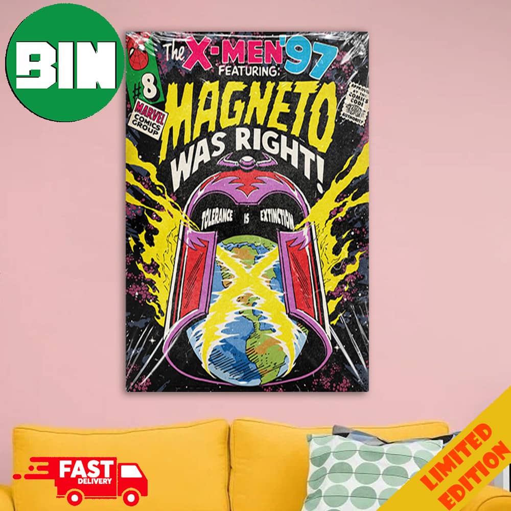 The X-Men 97 Featuring Magneto Was Right Tolerance Is Extinction Marvel Comics By Butcher Billy Home Decorations Poster Canvas The X-Men 97 Featuring Magneto Was Right Tolerance Is Extinction Marvel Comics By Butcher Billy Home Decorations Poster Canvas