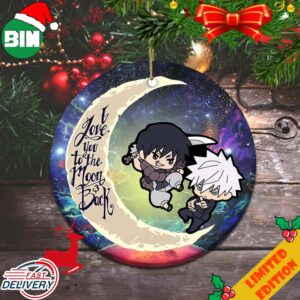 Toji Fushiguro Gojo Satoru Jujutsu Kaisen I Love You To The Moon And Back Christmas 2023 Ornament